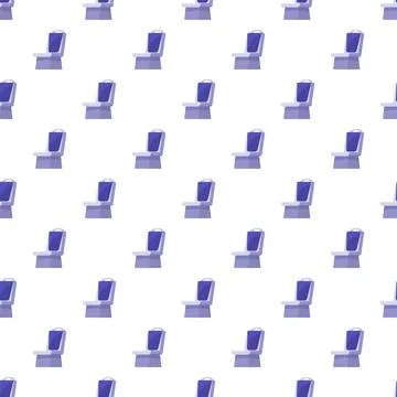 Public transportation seat seamless pattern for travel Stock Illustration
