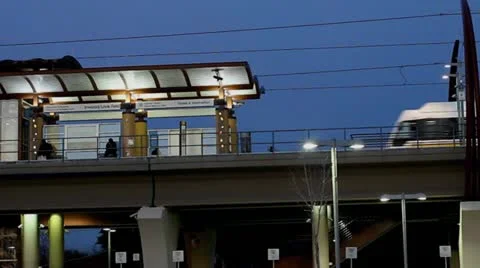 Public Transportation Train Station Video stock 20641779