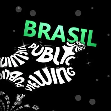 Public viewing Stock Illustration