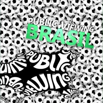 Public viewing Stock Illustration