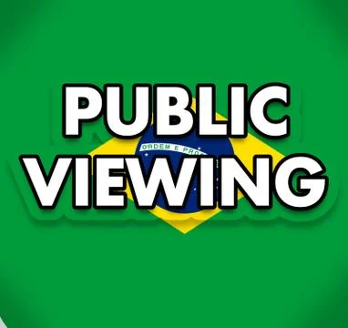 Public viewing Stock Illustration