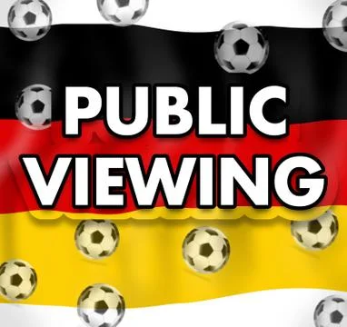 Public viewing Stock Illustration