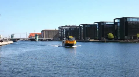 Public Waterbus Stock Footage 10931293