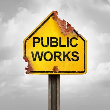 Public Works Problem Illustrazione stock