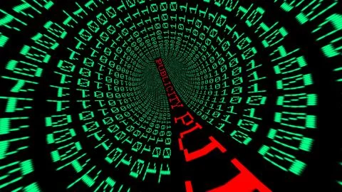 Publicity data tunnel Stock Illustration