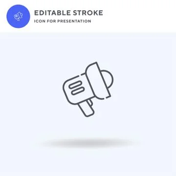 Publicity icon vector, filled flat sign, solid pictogram isolated on white, logo Stock Illustration