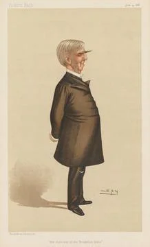 Published in Vanity Fair June 19, 1886; Vanity Fair. (Boston: Frame Central.. Stock Illustration