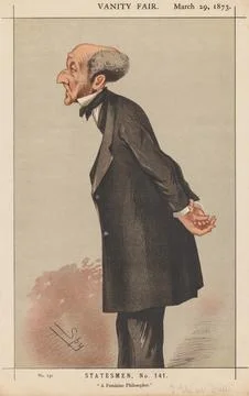 Published in Vanity Fair March 29, 1873: Vanity Fair: Statesman, No. 141 "A.. Stock Illustration