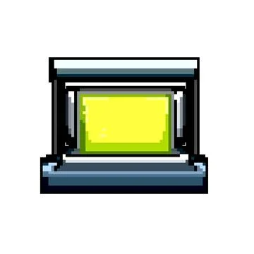 Publishing binding machine game pixel art vector illustration イラスト素材