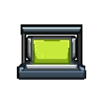 Publishing binding machine pixel art vector illustration イラスト素材