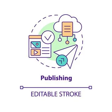 Publishing concept icon イラスト素材