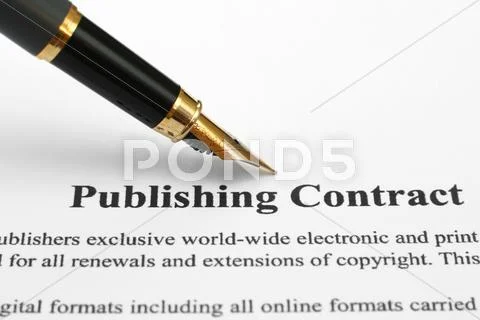Publishing contract Stock Photos
