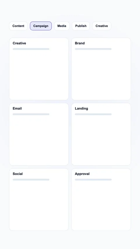 Publishing Workflow Board Generic SaaS Interface Vertical Animation Stock Footage 345154356