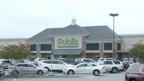 Publix Grocery Store (4k) 스톡 동영상 154212499