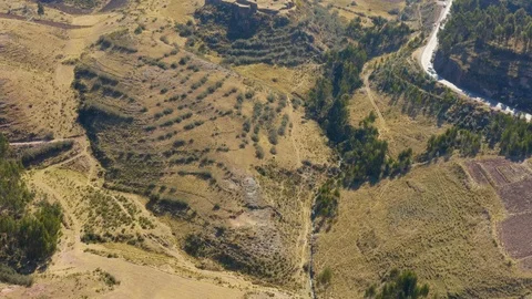 Puca Pucara is defense construction made by old Incas Vídeos de archivo 116624355