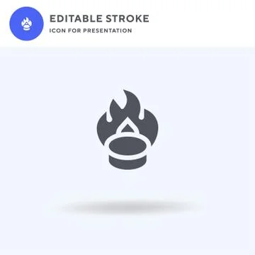 Puck icon vector, filled flat sign, solid pictogram isolated on white, logo Stock Illustration