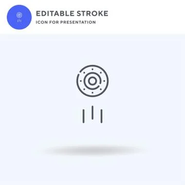 Puck icon vector, filled flat sign, solid pictogram isolated on white, logo Stock Illustration