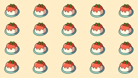 Pudding animation background Stock Footage 317415706