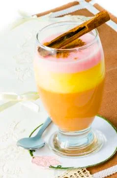 Pudding dessert Stock Photos