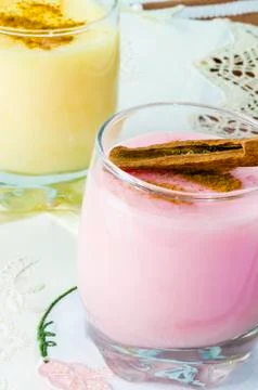 Pudding dessert Stock Photos