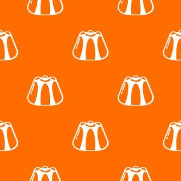 Pudding pattern orange Stock Illustration