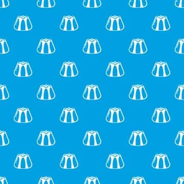 Pudding pattern seamless blue Stock Illustration