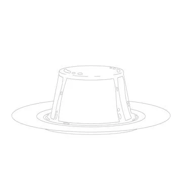 Pudding sweet dessert drawing Illustrazione stock