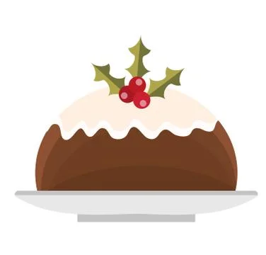 Pudding vector icon. Isolated on white background. Stock Illustration