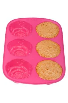 Pudding on white Stock Photos