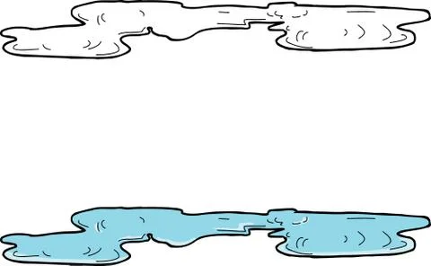 Puddle Illustration Stock Illustration
