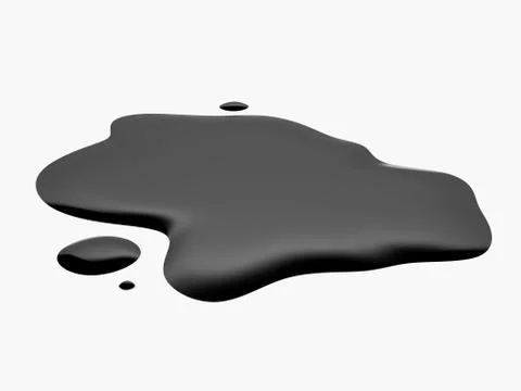 Puddle of oil 库存插图