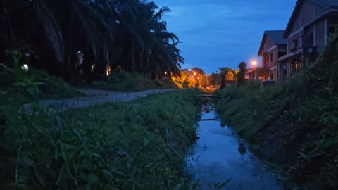 Puddle potholes Stock Footage 325631727