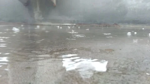 Puddle Rain Video stock 107699259