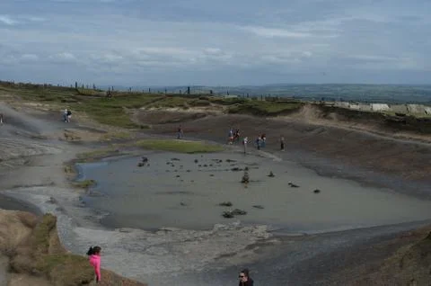 Puddle on a rock Stock Photos