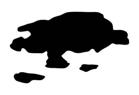Puddle silhouette vector symbol icon design. Stock Illustration