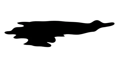 Puddle silhouette vector symbol icon design. Illustrazione stock