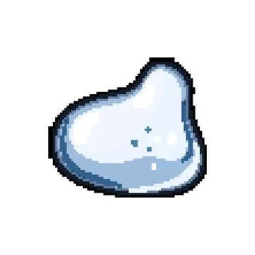 Puddle water drops pixel art vector illustration 스톡 일러스트