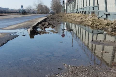 Puddle of water Stock Photos