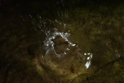 Puddles after rain Stock Photos