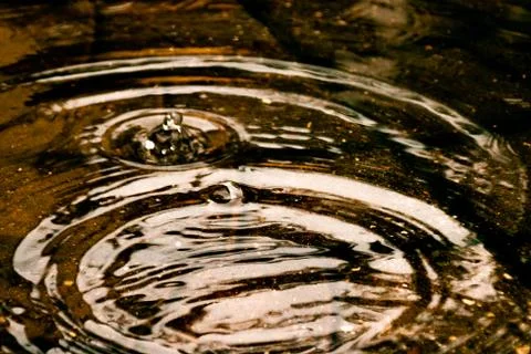 Puddles after rain Stock Photos