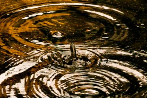 Puddles after rain Stock Photos