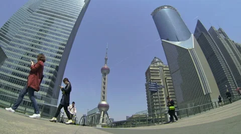Pudong district slow motion 库存影片 49062945