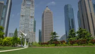 Pudong Park Day Hyperlapse 4K Stock Footage