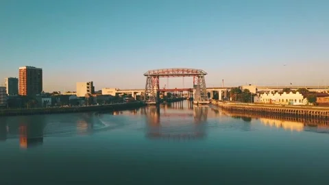 Puente de la Boca (La Boca Bridge) Buenos Aires, Argentina Stock-Footage 141408967