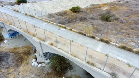 Puente Largo Bridge with Graffiti Part 2 Stock Footage 159373398