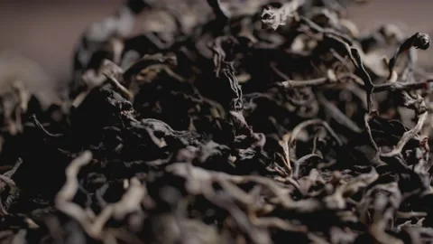 Pu'er ancient tree tea, tea close-up Vídeo Stock 234509926
