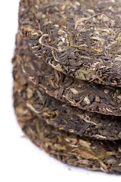 Pu'er tea cake Stock Photos