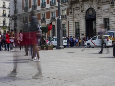 PUERTA DE SOL 4K TIMELAPSE 06 Video stock 75321108