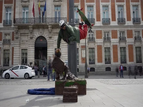 PUERTA DE SOL 4K TIMELAPSE 07 Video stock 75321228