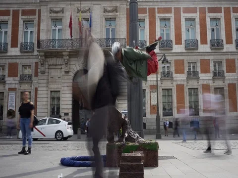 PUERTA DE SOL 4K TIMELAPSE 08 Video stock 75322502